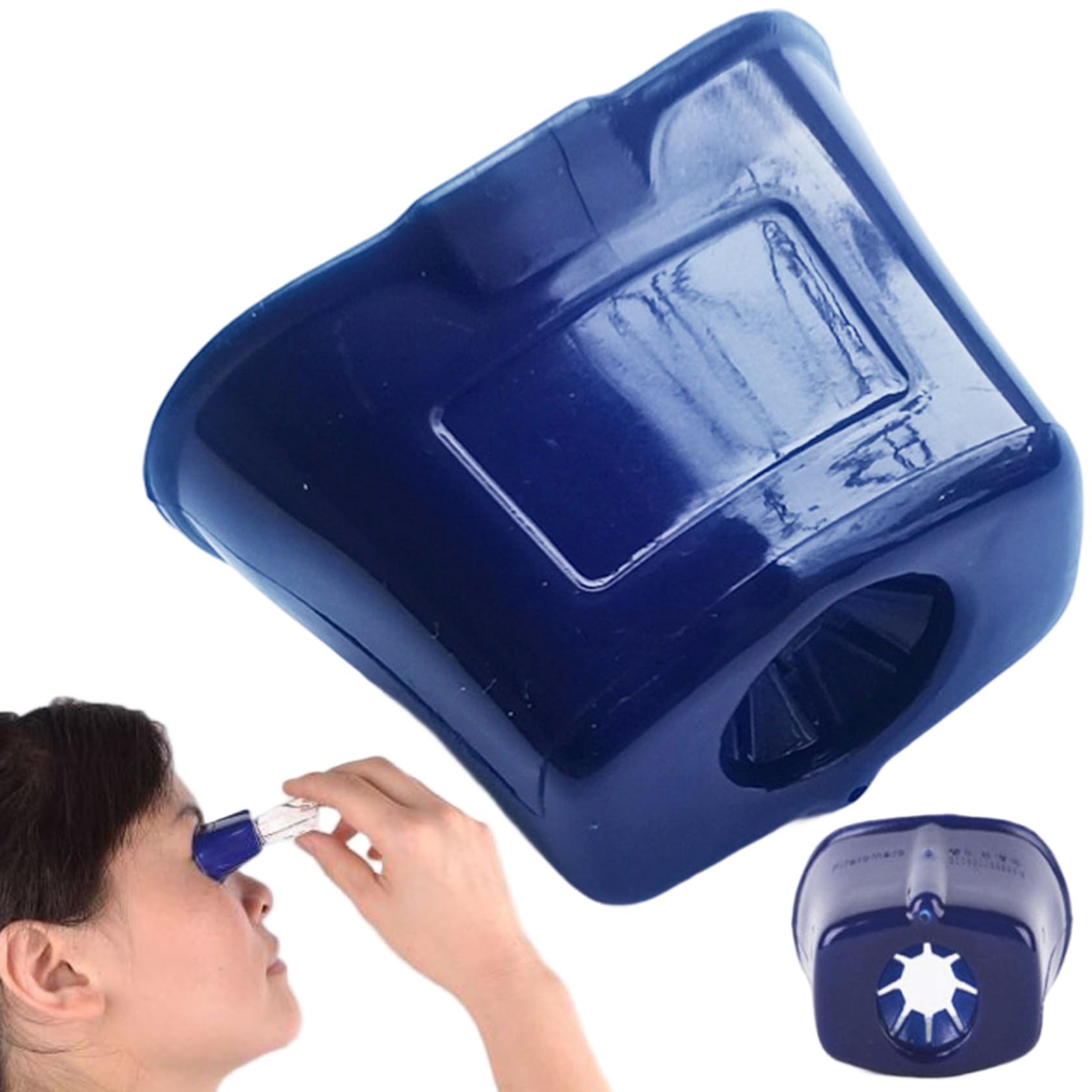 Dispositif d'aide à l'application de Gouttes oculaires Guide de Gouttes oculaires réutilisable en Plastique pour Personnes âgées Outil Compte- 2, 36 x 2, 36 x, 76 Pouces