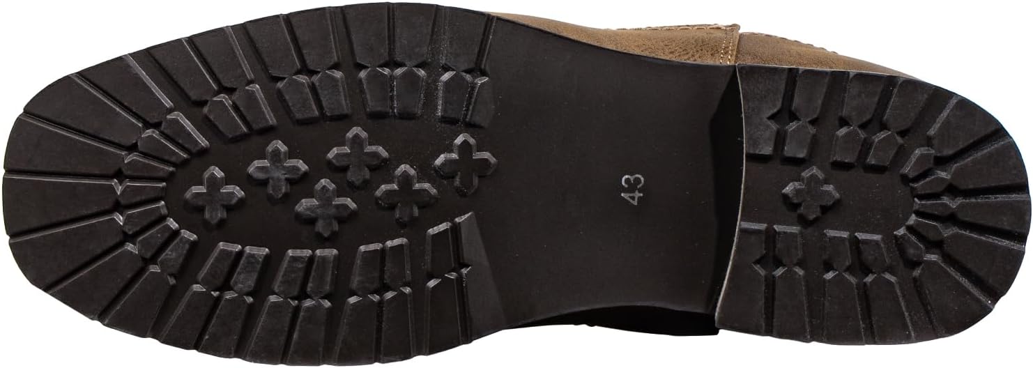 Cowboy Boots for Men Western Square Toe Ankle Chelsea Boots Pull on Work Boots for Men - Image 7