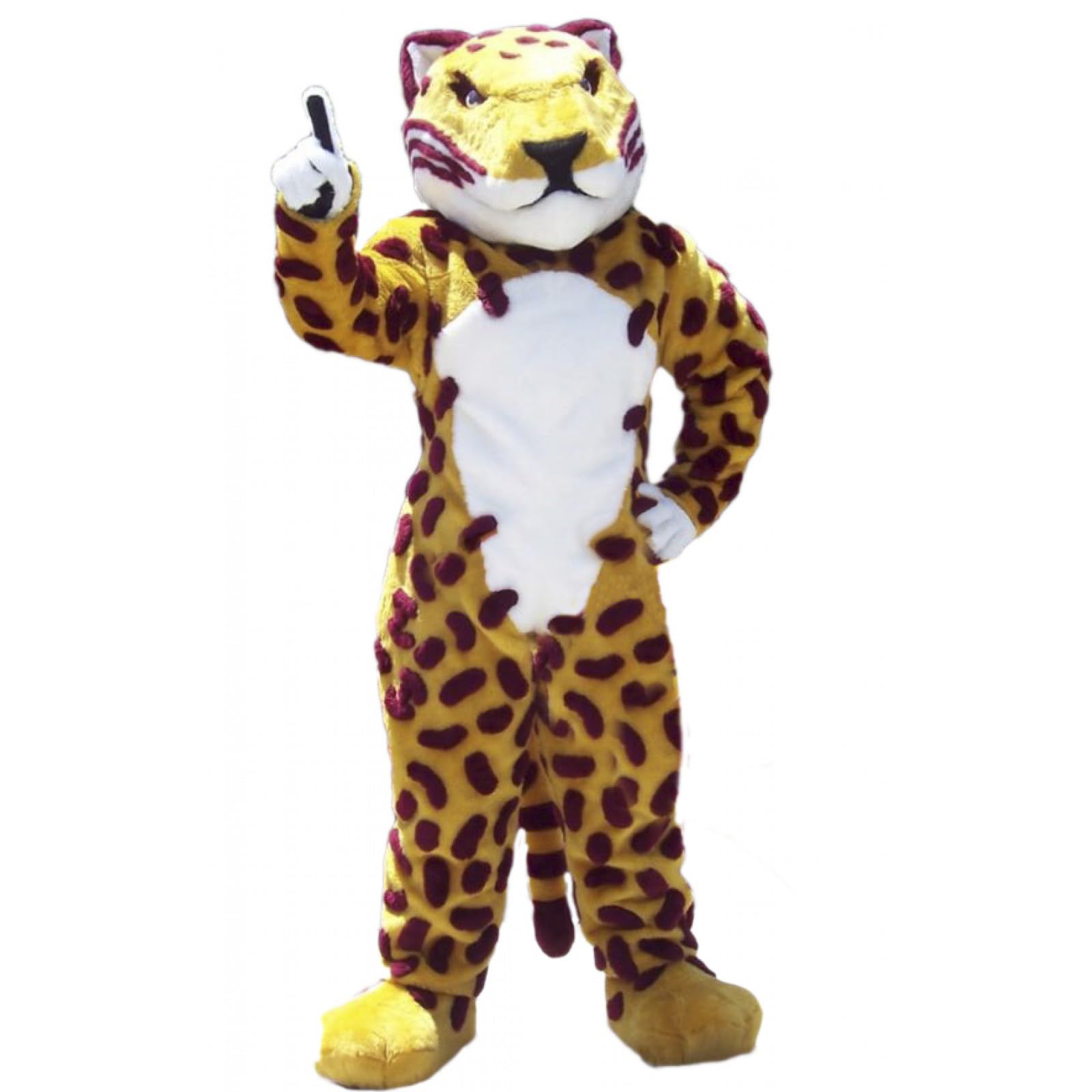 Fierce Jaguar Mascot Costume for Adults Men Women with Built-in Fan Inside the Head