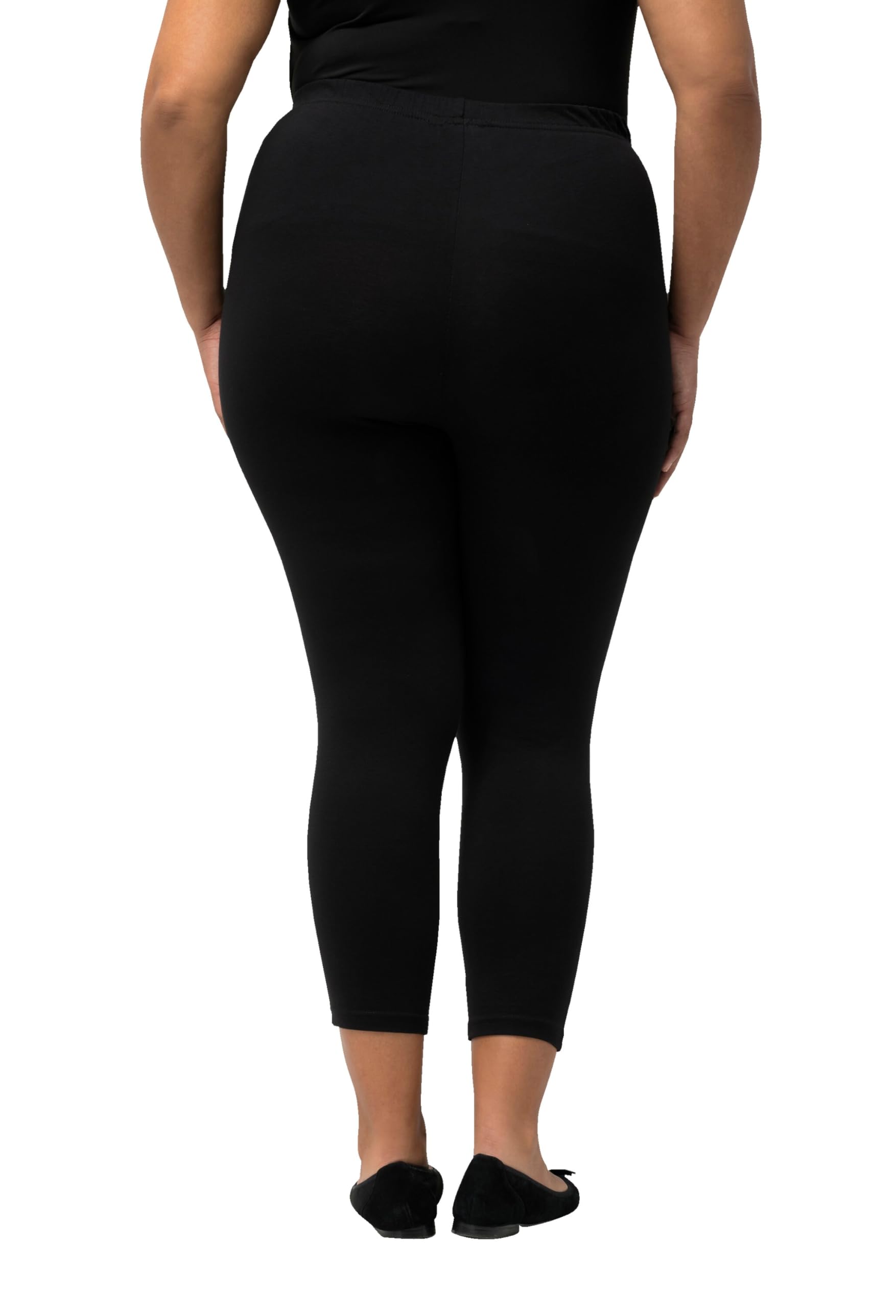 Ulla Popken Leggings 7/8, Cintura elástica, hasta la Talla 68/70 701078