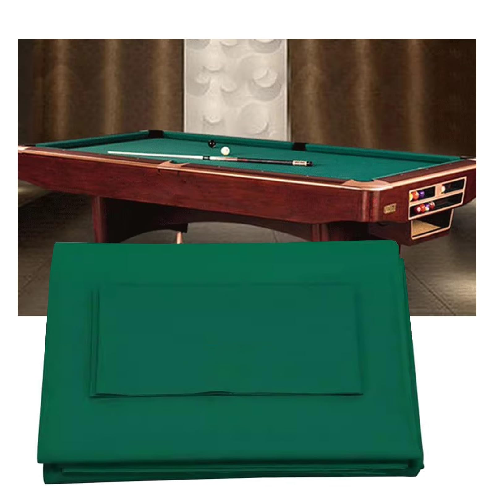 Billardtuch Premium-Billardtischfilz-Set Aus Wollmischung – 9 Fuß/2,8 M Billardtuch Mit 6 Streifen Für Professionelle Heim- Und Gewerbetische