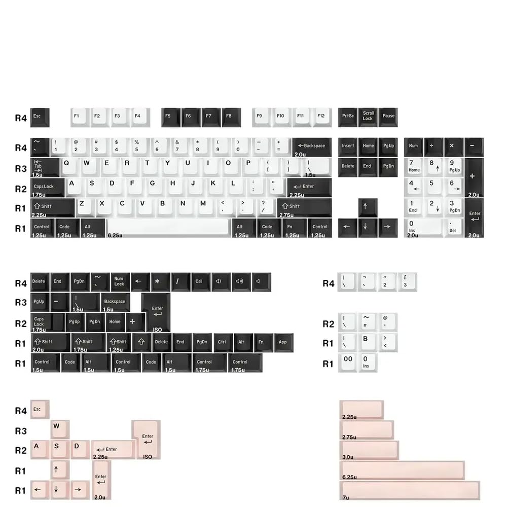Amazon.co.jp: KBDIY 174レトロGMKブルーサムライPBTキーキャップ