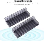 2 PCS Game CD Storage Rack, Large Capacity Game Card Box,Corrosion Resistant Wear Resistant CD Storage Stand Holder for/Slim/PRO