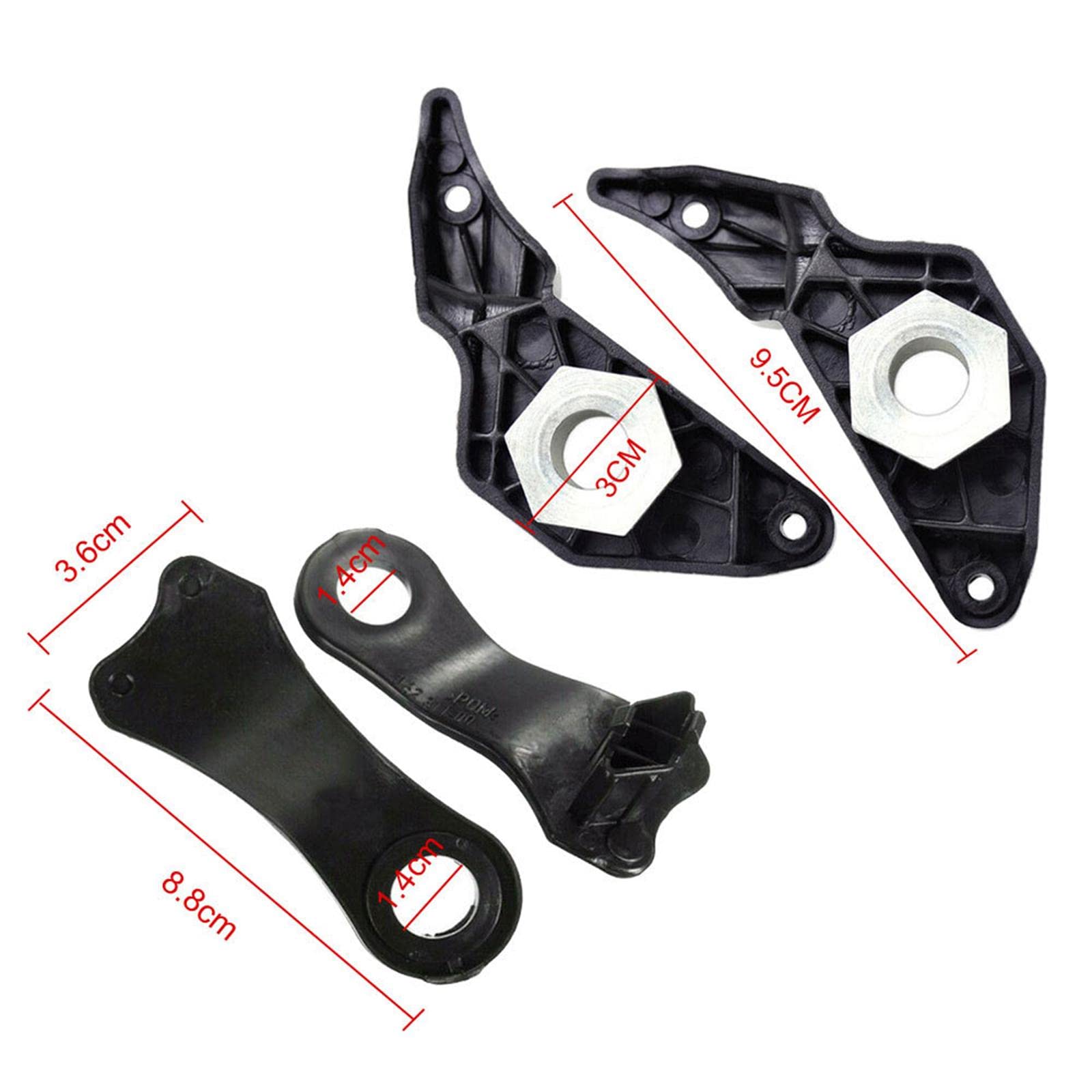 4 Clips Phare Avant KOZEEY Pour BMW E60 E61 550i - Référence 63126949633/634/478