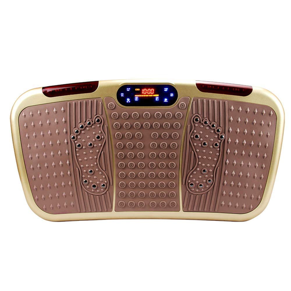 Macchina per Esercizi a Vibrazione Pedana Vibrante per Istruttore di Fitness con Pannello tattile Musicale Bluetooth Funzionamento a Distanza Massaggio del Corpo Facile da riporre Allenamento Attrez