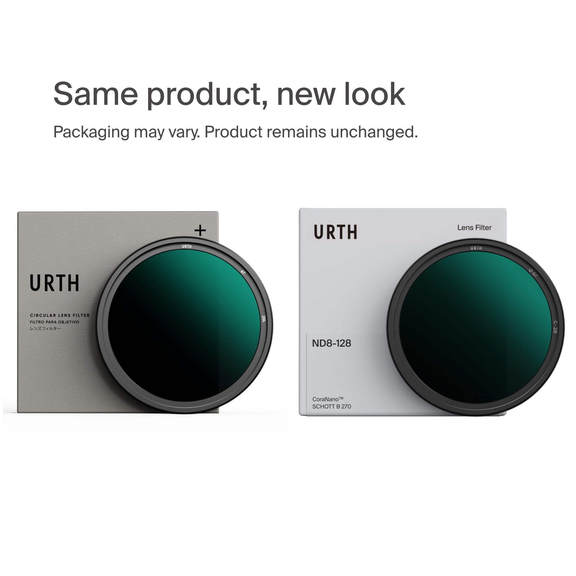 Urth 55 mm Variabler Graufilter ND8-128 (3-7 Stop) ND Filter Neutraldichte nanobeschichtet ultraflach