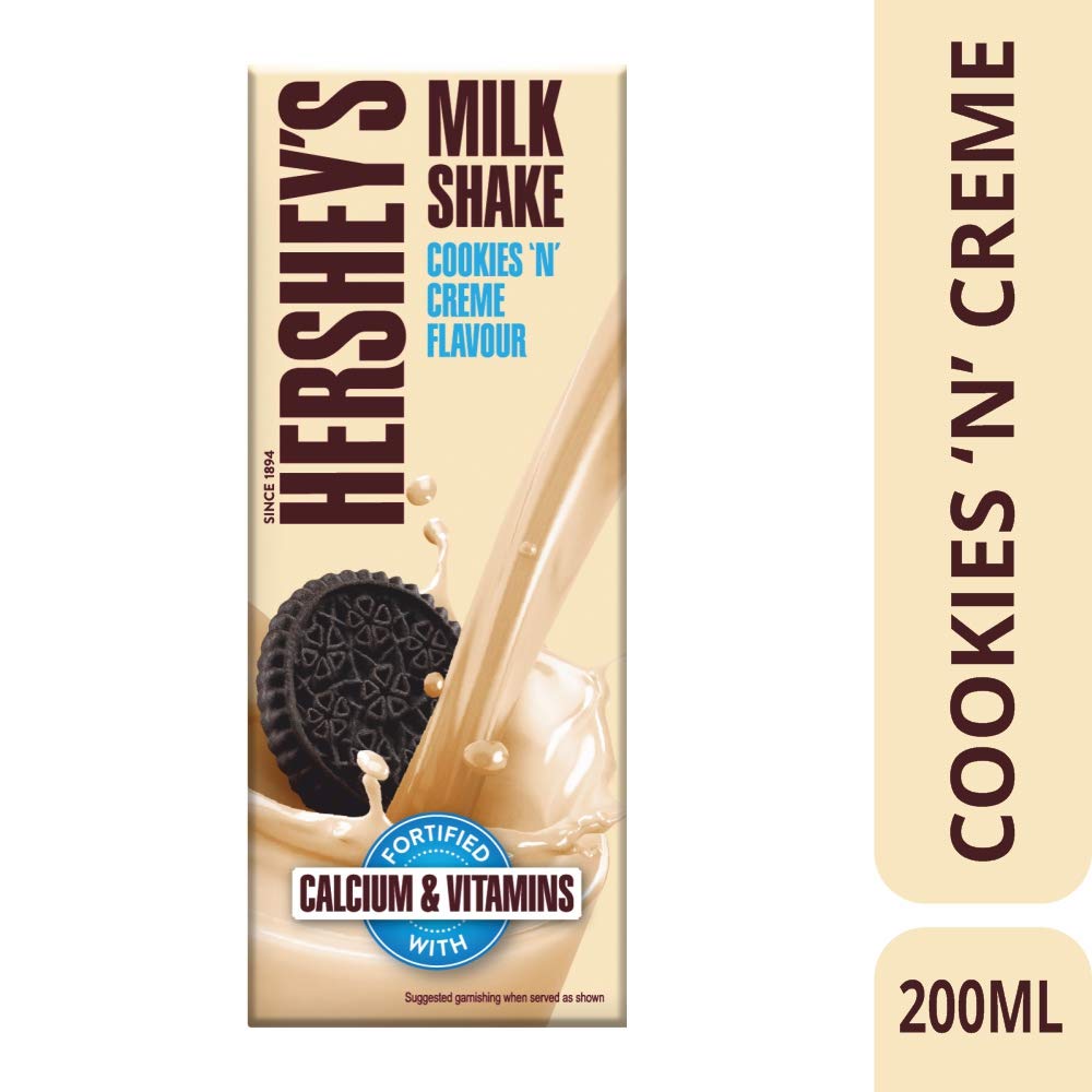 Big Bazaar Combo - Hershey's Milk Shake, Cookies and Cream, 200ml (Buy 2 Get 1, 3 Pieces) Promo Pack - Image 4 thumbnail