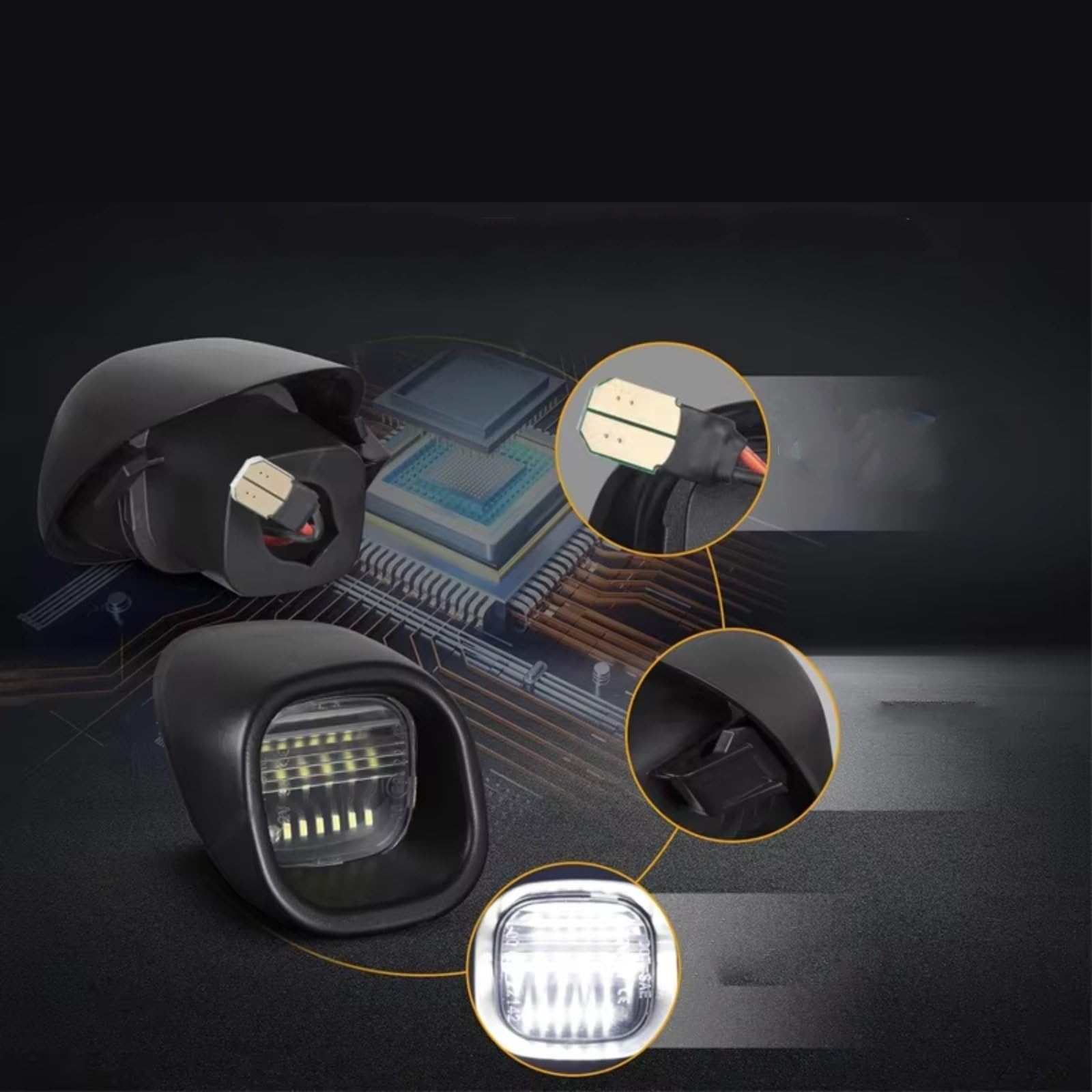 Iluminación Matricula Vehiculo Compatible Con GMC Para Jimmy 1998 1999 2000 2001 Luces De Matrícula Luces De Matrícula Traseras 15721389 15721390 68147