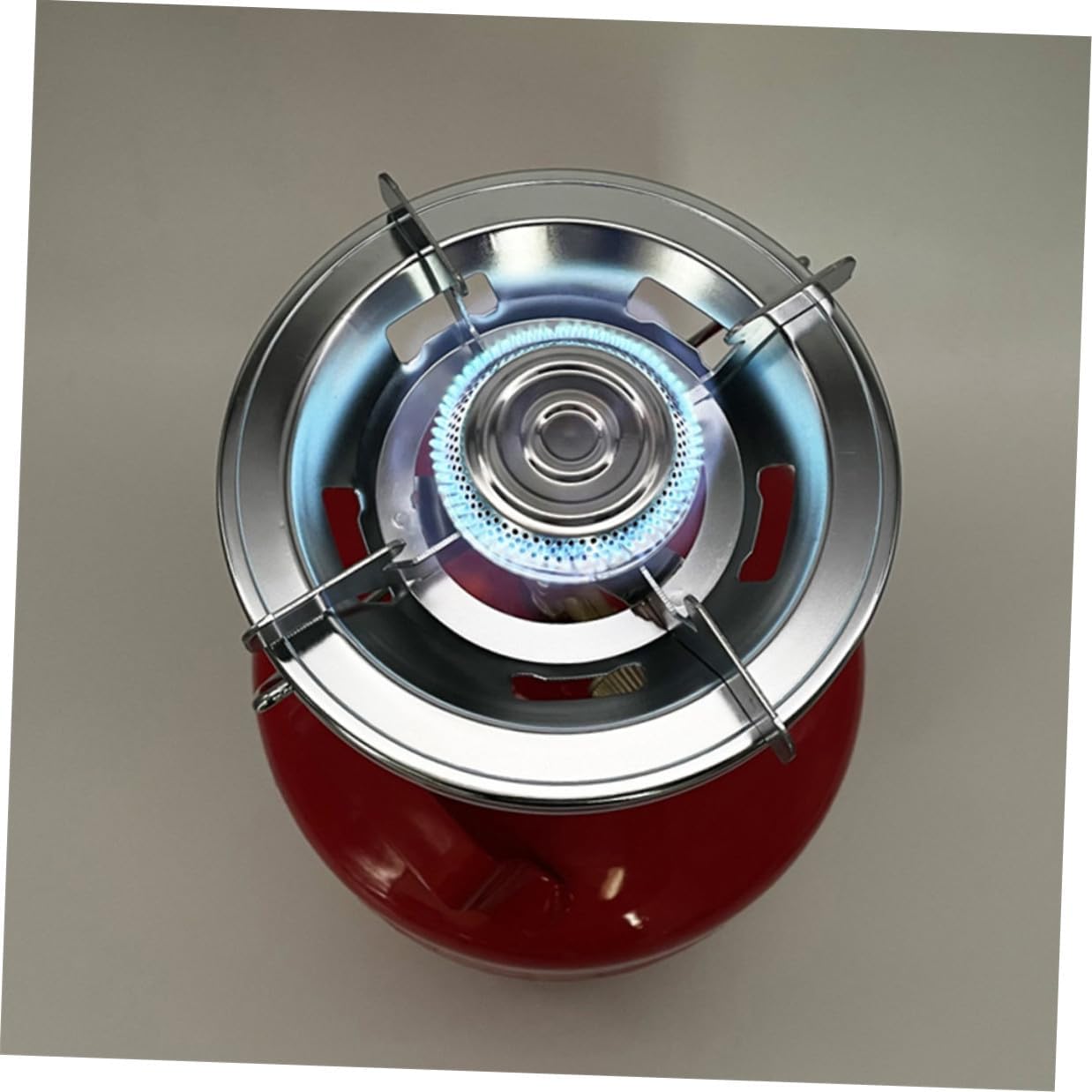 Portable Outdoor Stove Head High-temperature Resistant Camping Cooker Burner Compact Wind-resistant Gas Stove for Hiking Biking and Family Cooking