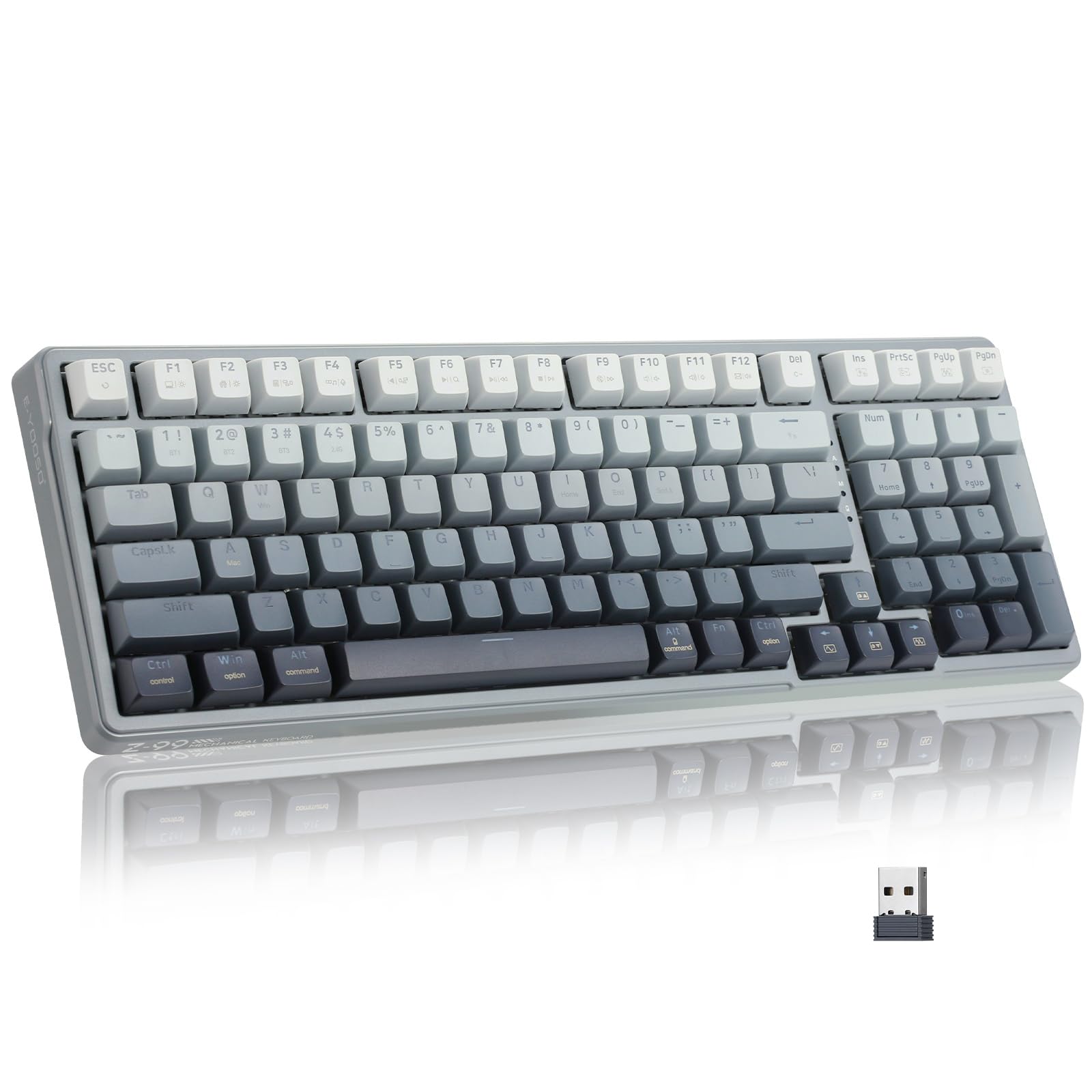 efnoo Amazon.com: E-YOOSO Wireless Bluetooth Keyboard, Creamy Keyboard