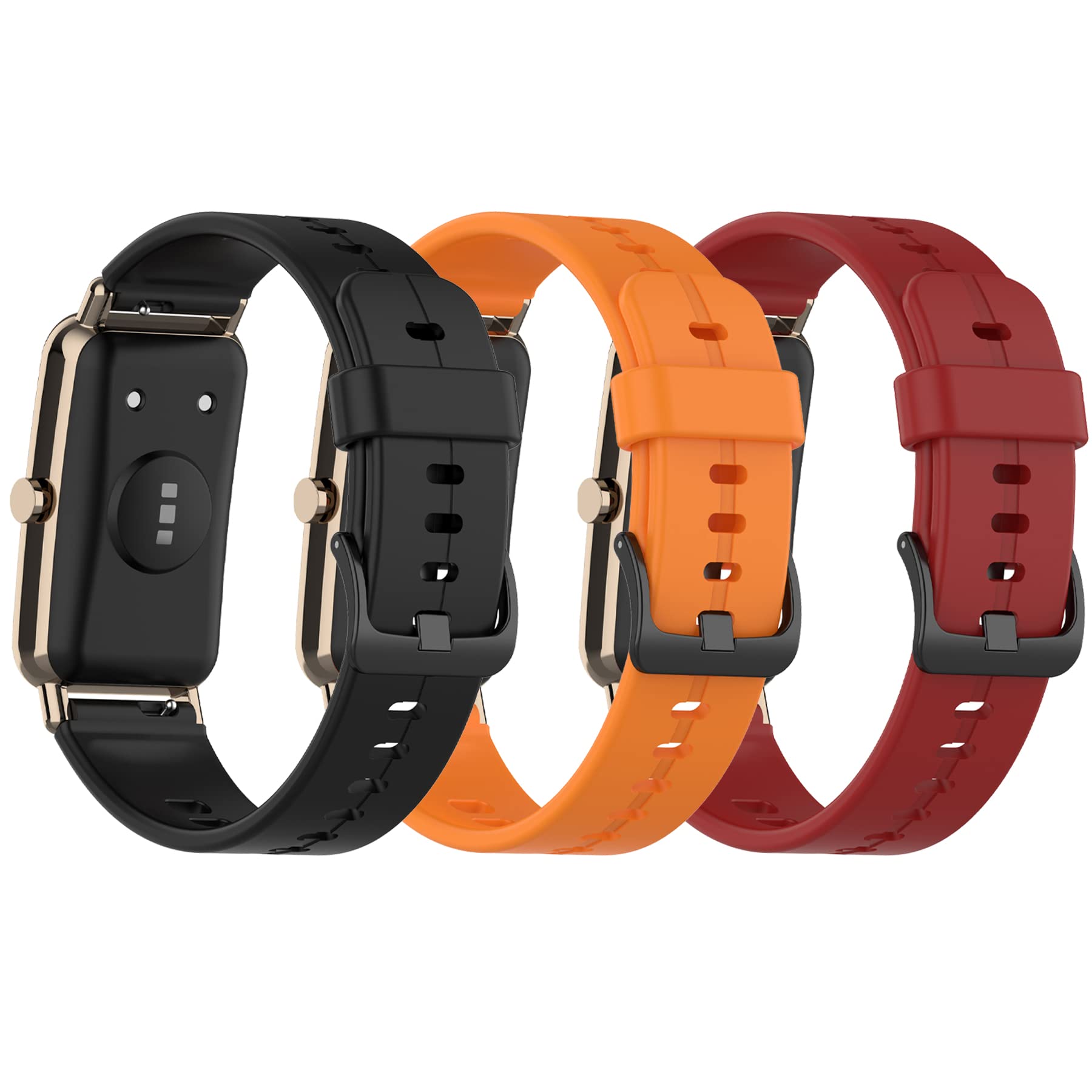 MIJOBS 3 Piezas Correas Compatible con Huawei Watch Fit Mini Pulseras de Repuesto Pulseras de Silicona para Reloj Inteligente Huawei Watch Fit Mini Correa de Repuesto Correa Deportiva