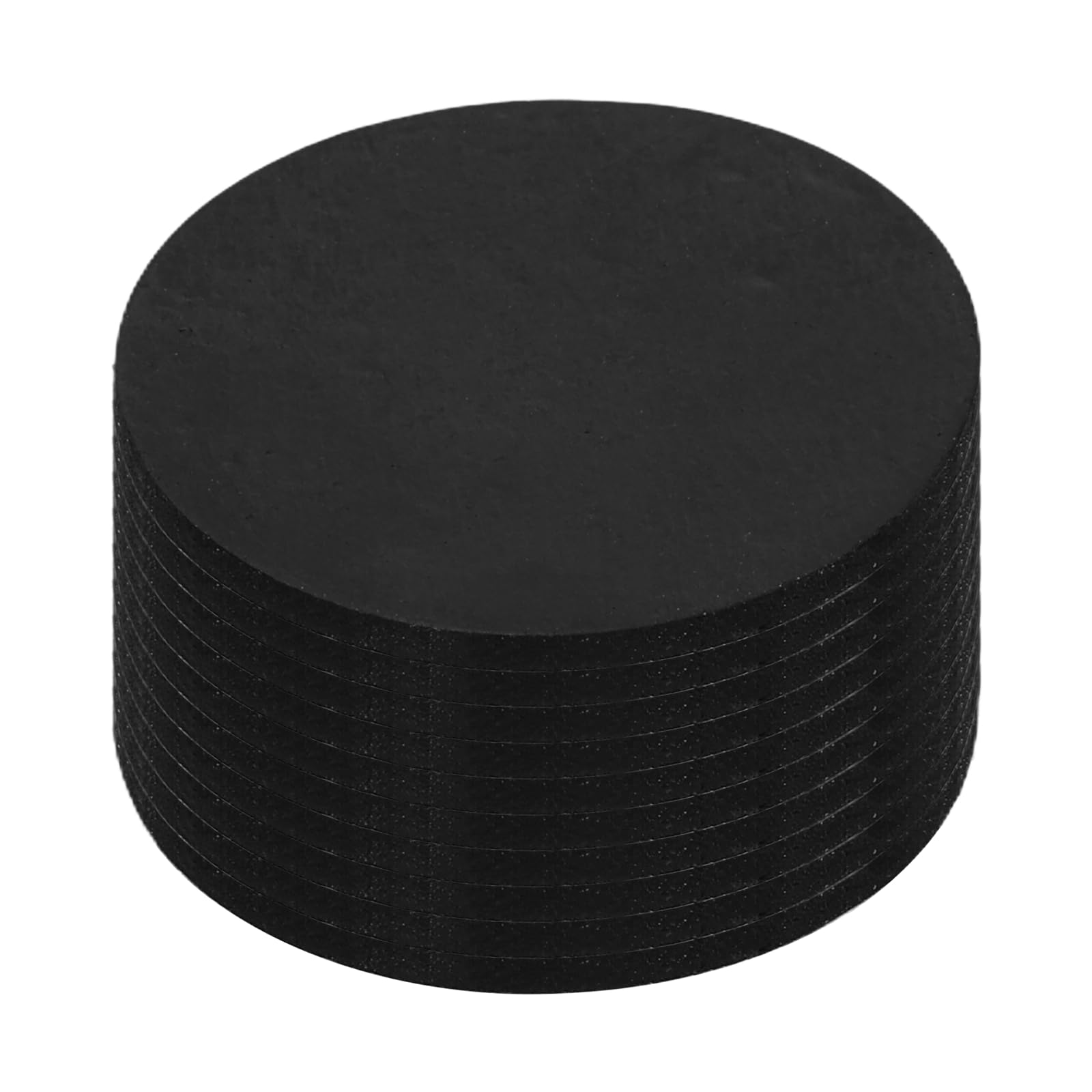 sourcing map 10Pcs Non Slip Furniture Pads, 28x1.7mm Self Adhesive Round Rubber Furniture Grippers, Floor Protector for Chair Table Legs, Hardwood Floors and Home Appliances, Black — image 1