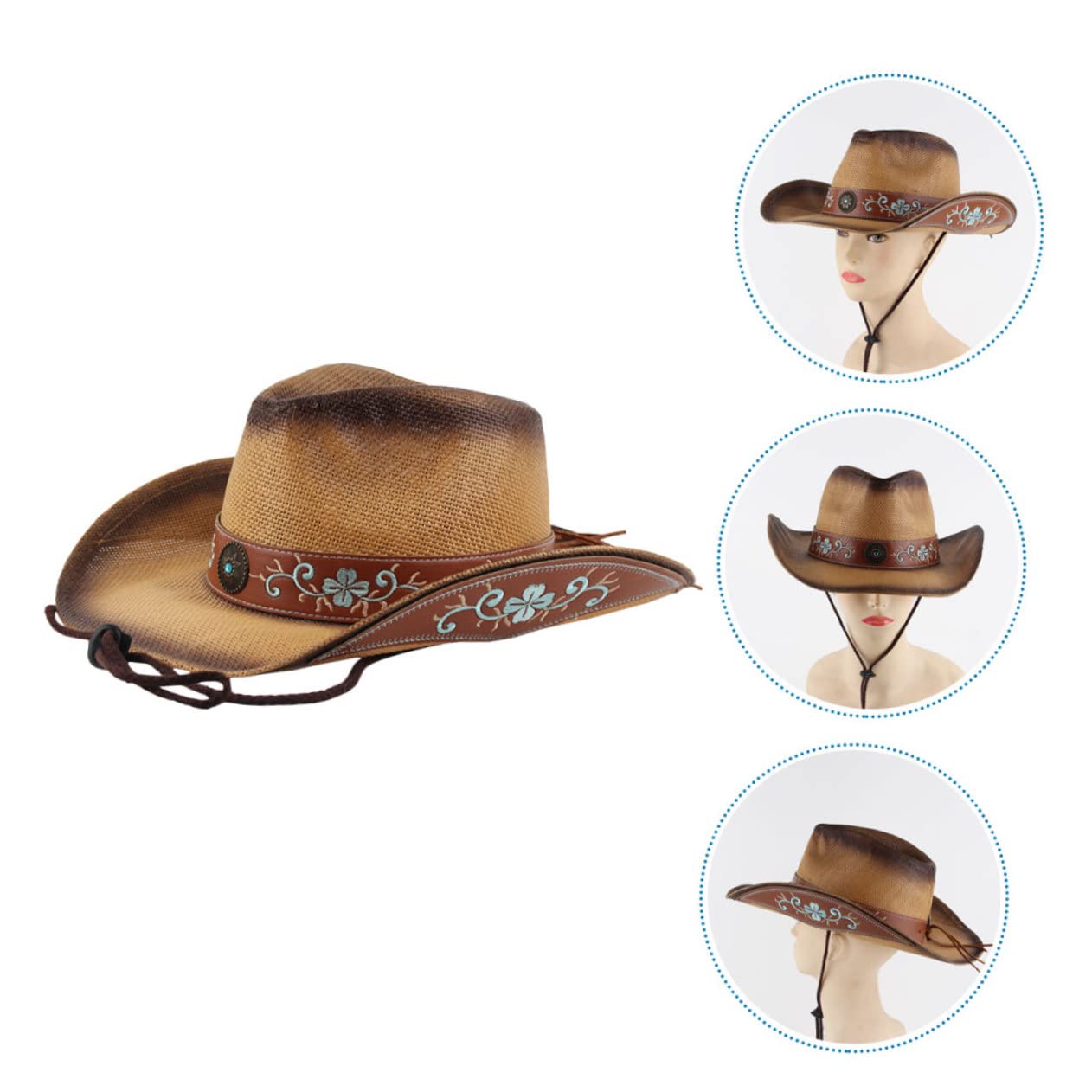Beaupretty 2 Piezas Sombrero de Mujer con Ancha Sombrero de Sol Protector UV Vacaciones y Actividades Aire