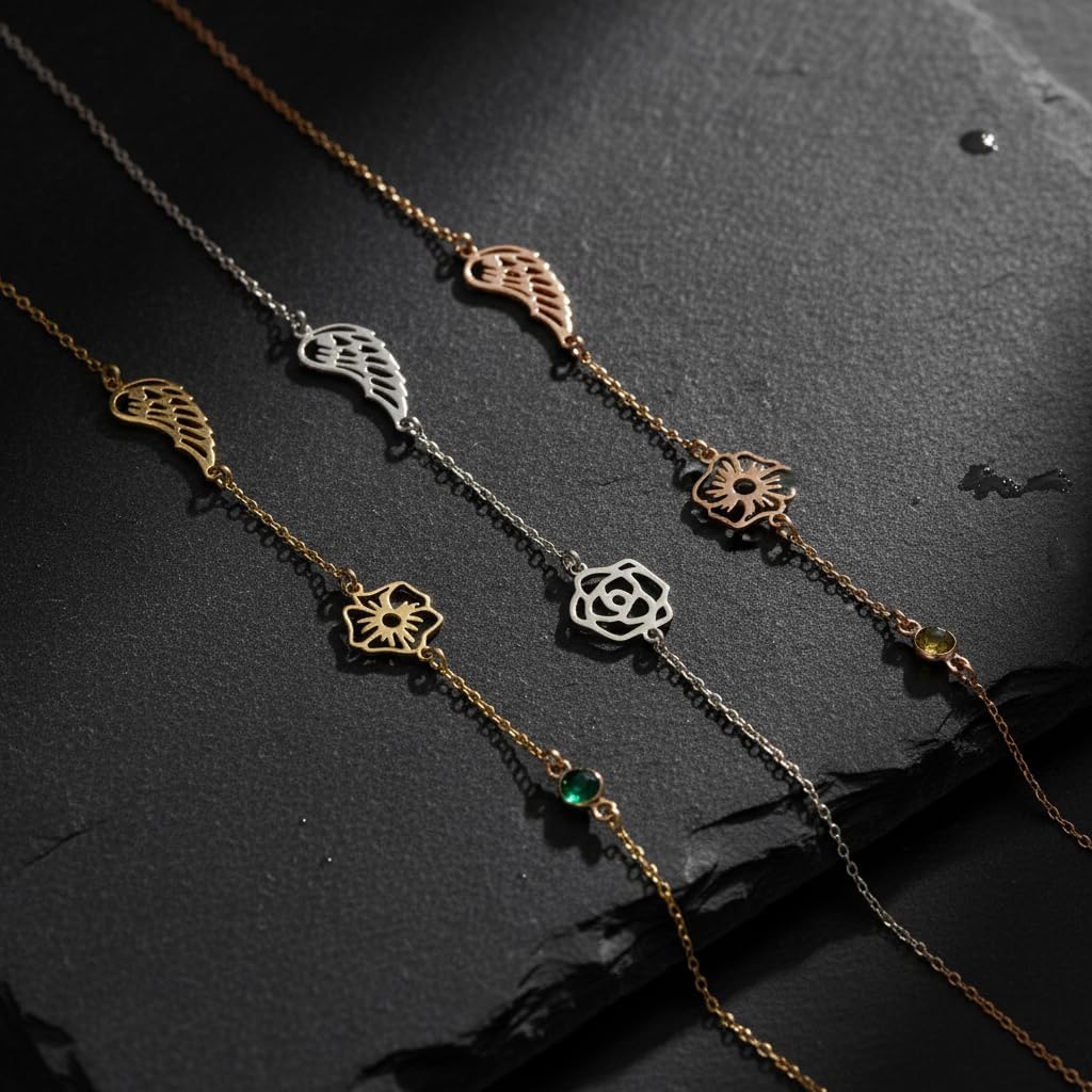 Sterling Silver Memorial Angel Wing Necklace with Birthstone – Personalized 925 Sterling Silver Jewelry – Custom Name or Initial – Gold or Rose Gold Plated – Sympathy Remembrance Gift for Women - Image 4