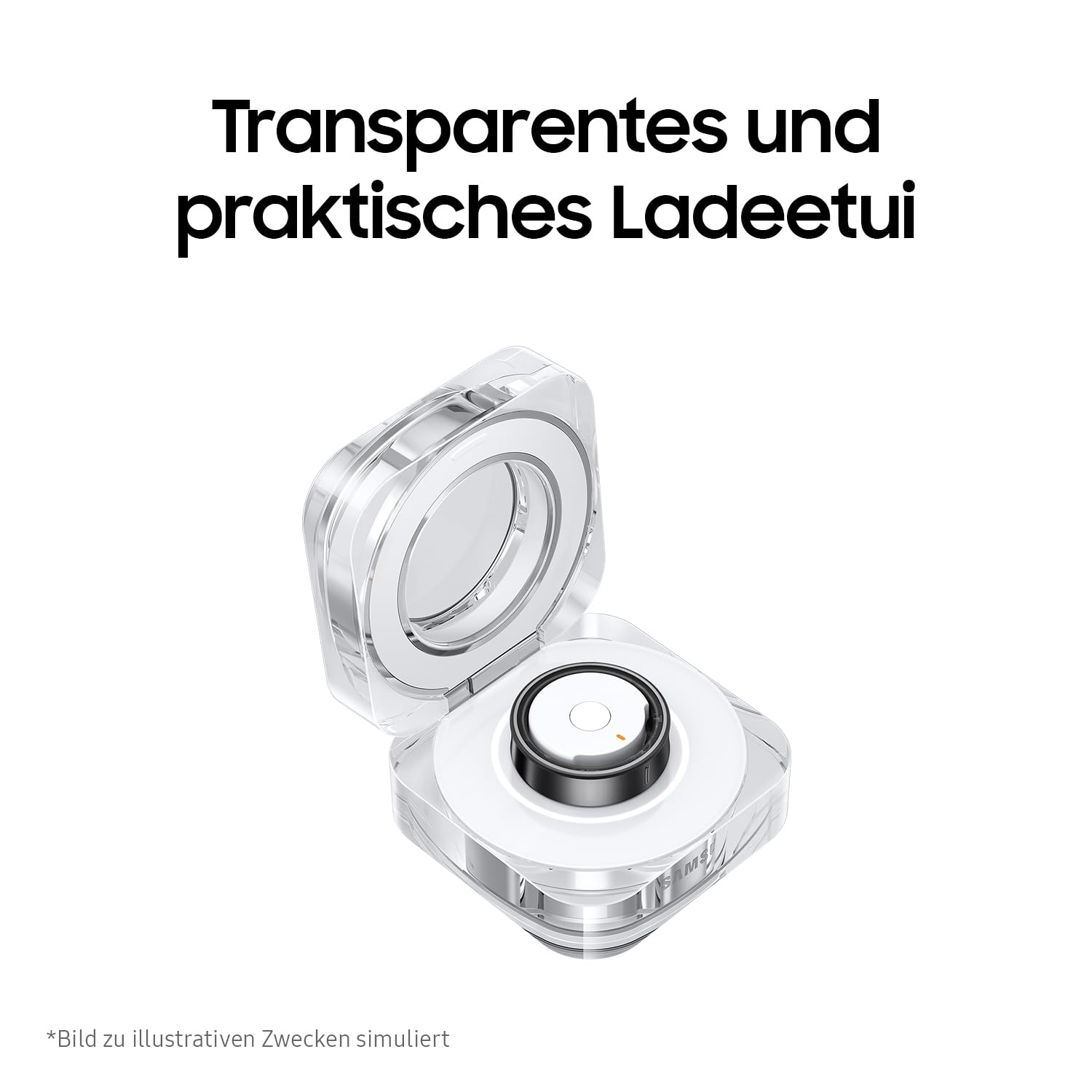 Samsung Galaxy Ring, Smart Ring mit Titan-Gehäuse, Samsung Health mit AI, Schlaftracker, Fitness Tracker, Größe 14 (US), Titanium Black