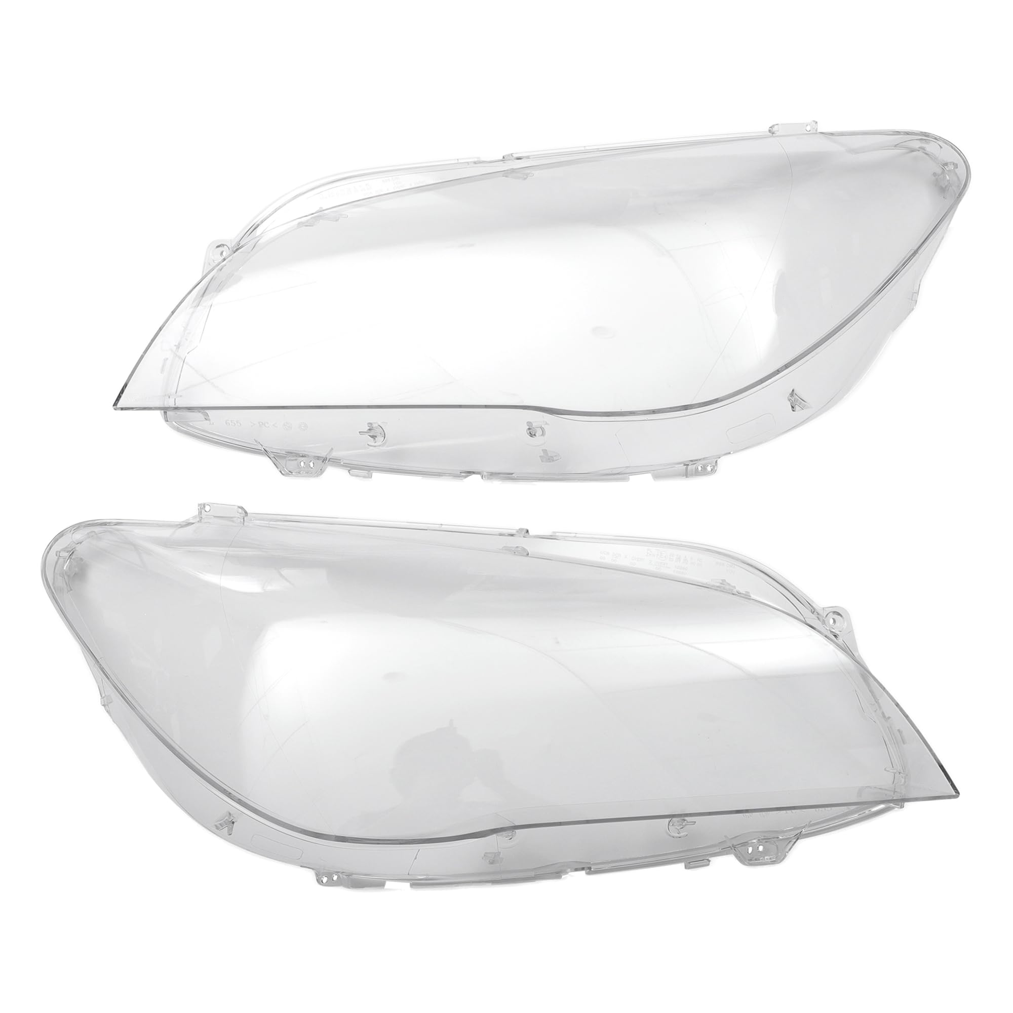 1 Pair Headlight Lens Cover for BMW 740i 2011-2012 Durable PC Clear Front Left Right Headlight Headlamp Lense Clear Lens Cover