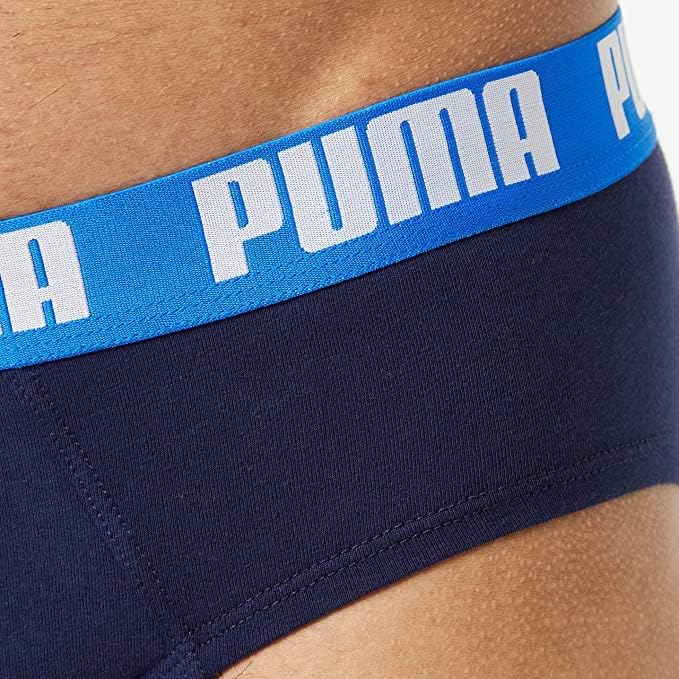 PUMA Men's 2-Pack Basic Briefs, Blue/Navy