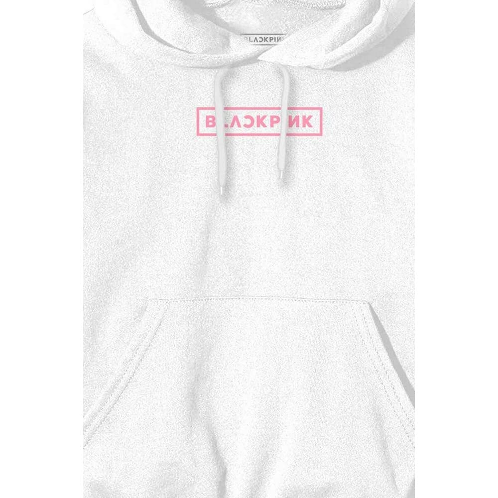 BlackPink Kapuzenpullover Shut Down Photo Grid Logo Nue offiziell Unisex Weiß