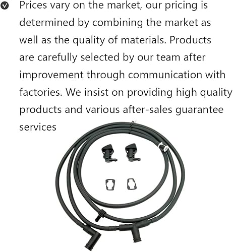 Miniatura 4 de Kit de manguera de chorro de boquilla para limpiaparabrisas para Ford F250 F350 F450 F550 Super Duty Reemplazo BC3Z-17603-A BC3Z-17K605-B