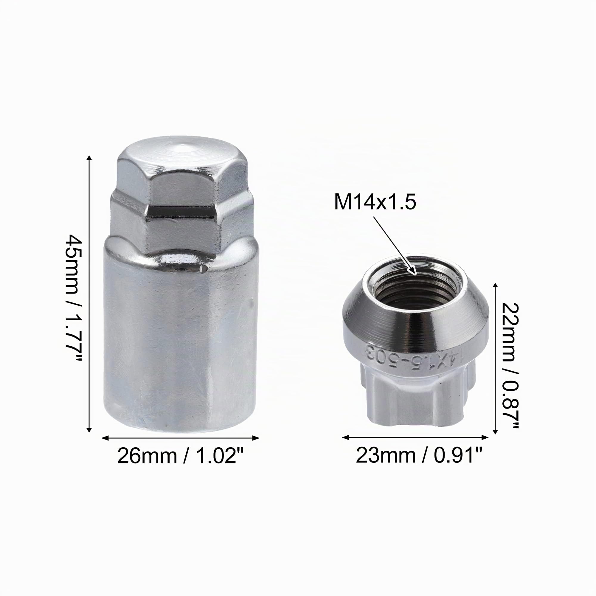 X AUTOHAUX Écrous De Roue De Verrouillage pour Tesla Modèle 3 17-22 1pc | Pour Tesla S 12-21, Pour Tesla X 16-22, Pour Tesla Y 20-22, Anti-Vol, Facile À Installer, Coul. Argenté, Acier