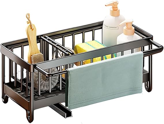 youjia Organizer Lavello Cucina in Acciaio Inox Porta Spugna Lavandino