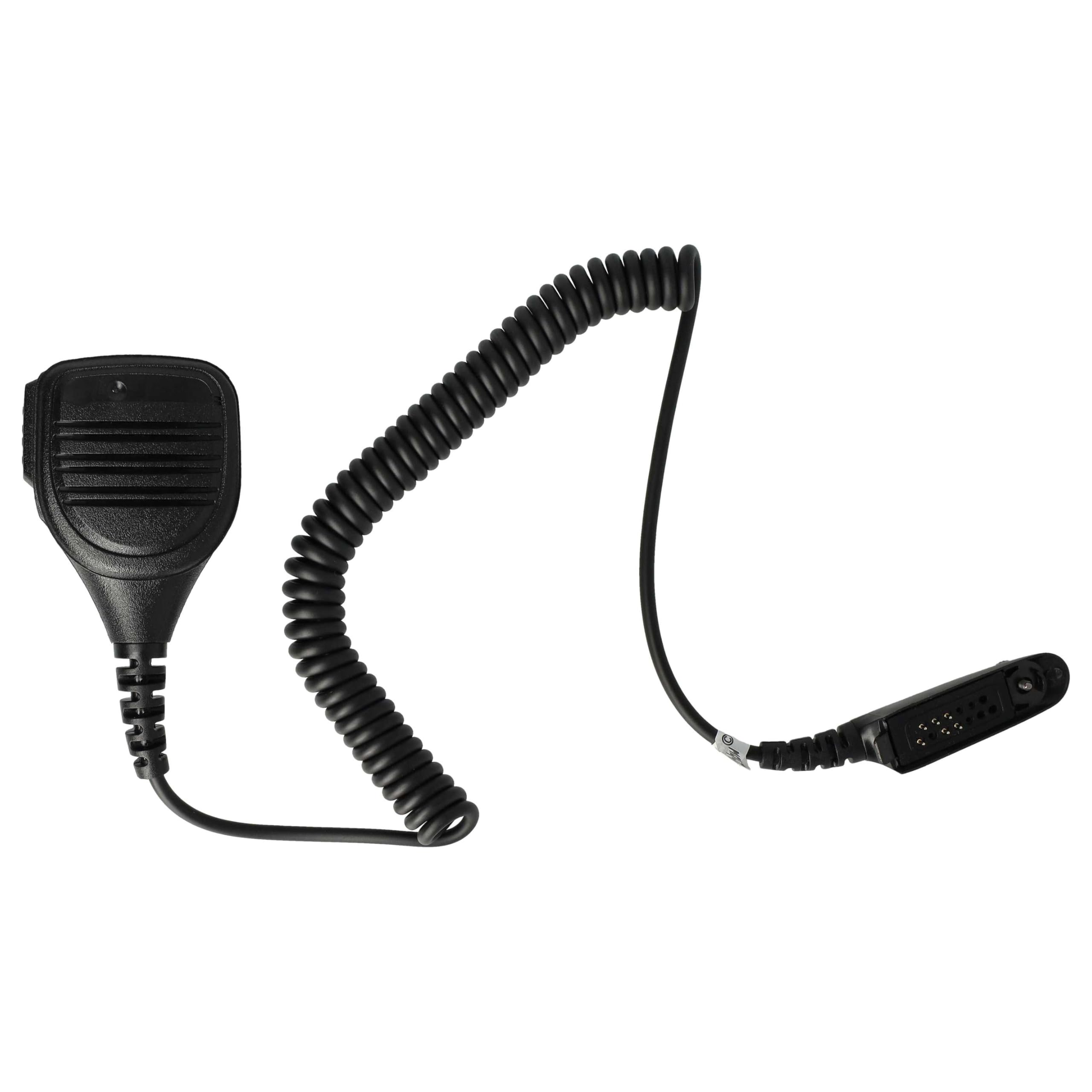vhbw Microphone Haut-Parleur Compatible avec Motorola GP338, GP339, GP328, GP329, GP340, GP360, GP1280, GP140, GP320, GP640, GP380 Radio
