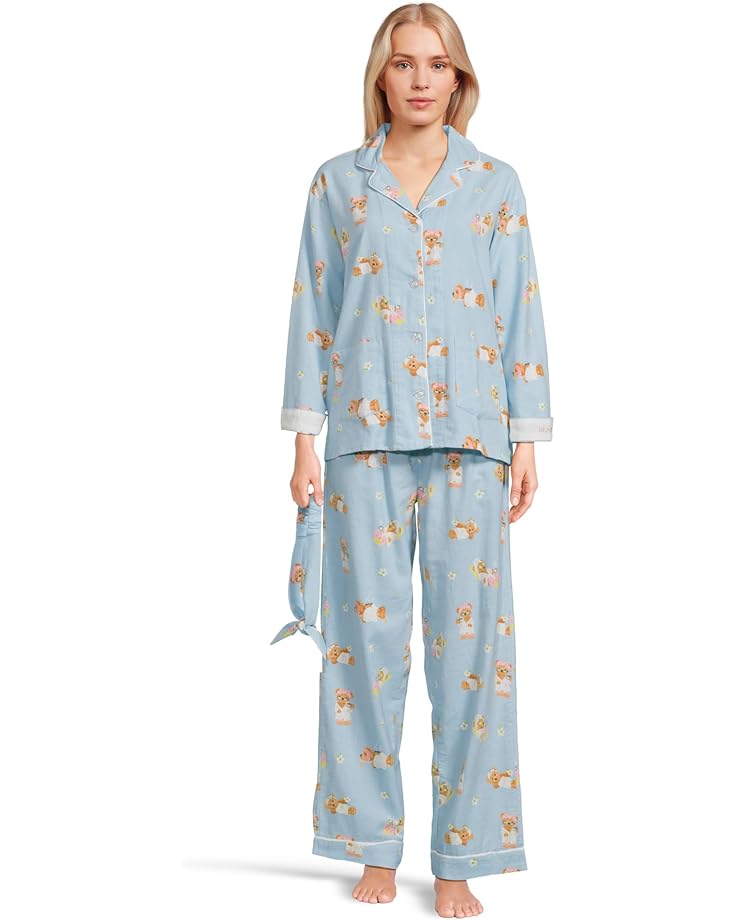 P.J. Salvage Flannel PJ Set with Headband - Main View