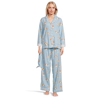 P.J. Salvage Flannel PJ Set with Headband Women