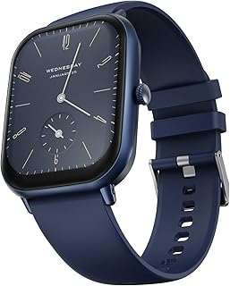 Fire-Boltt Ninja Call Pro Max Smart Watch 2.01” HD Display, Bluetooth Calling, AI Voice Assistant, 120 Sports Modes, IP67 Waterproof, SpO2 Monitor, Smart Watch for Man & Woman- Blue Price in India