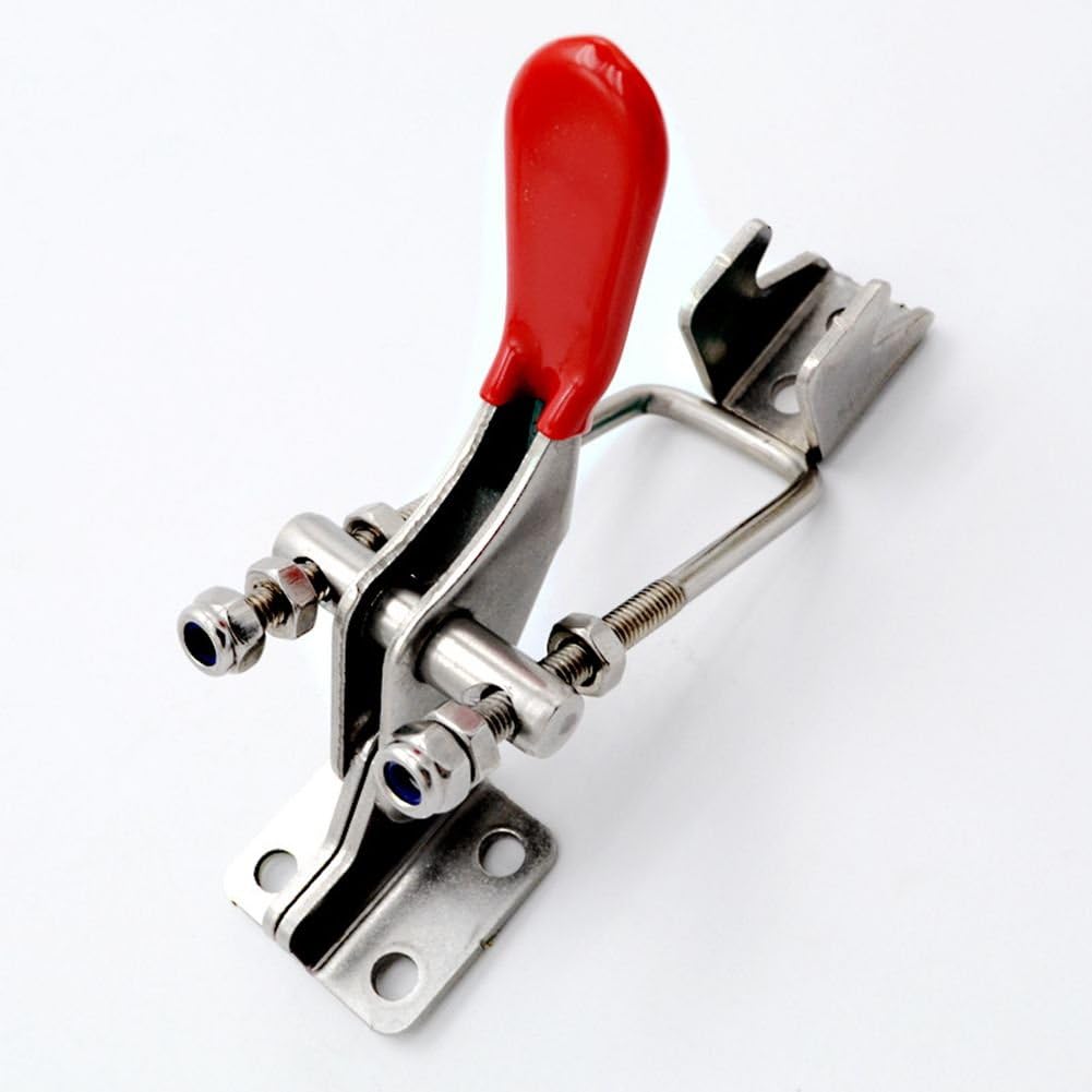 Stainless Steel Adjustable Pull Latch Toggle Locking Clasp Latch Lever Clamp Heavy Duty Toggle Bolts Clamps Toggle (10PCS)