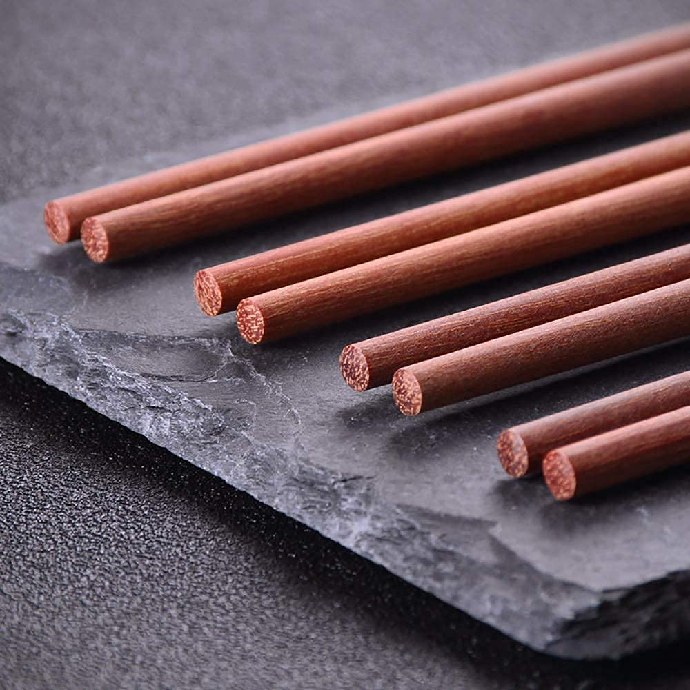 Baguettes Baguettes Réutilisables Baguettes Réutilisables Coffret Cadeau, Baguettes Chinoises en Bois Naturel avec Tête en Laiton Vaisselle De Cuisine Boîte Faite À La Main Passe A(5)
