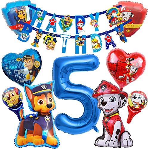 THEXIU Decorazioni Compleanno 5 Anni,Palloncini