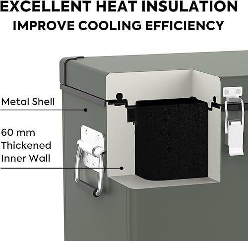 Miniatura 5 de ICECO Refrigerador portátil VL45 con compresor SECOP refrigerador compacto platino de 45 litros CC 1224V CA 110-240V 0 a 50 uso doméstico y
