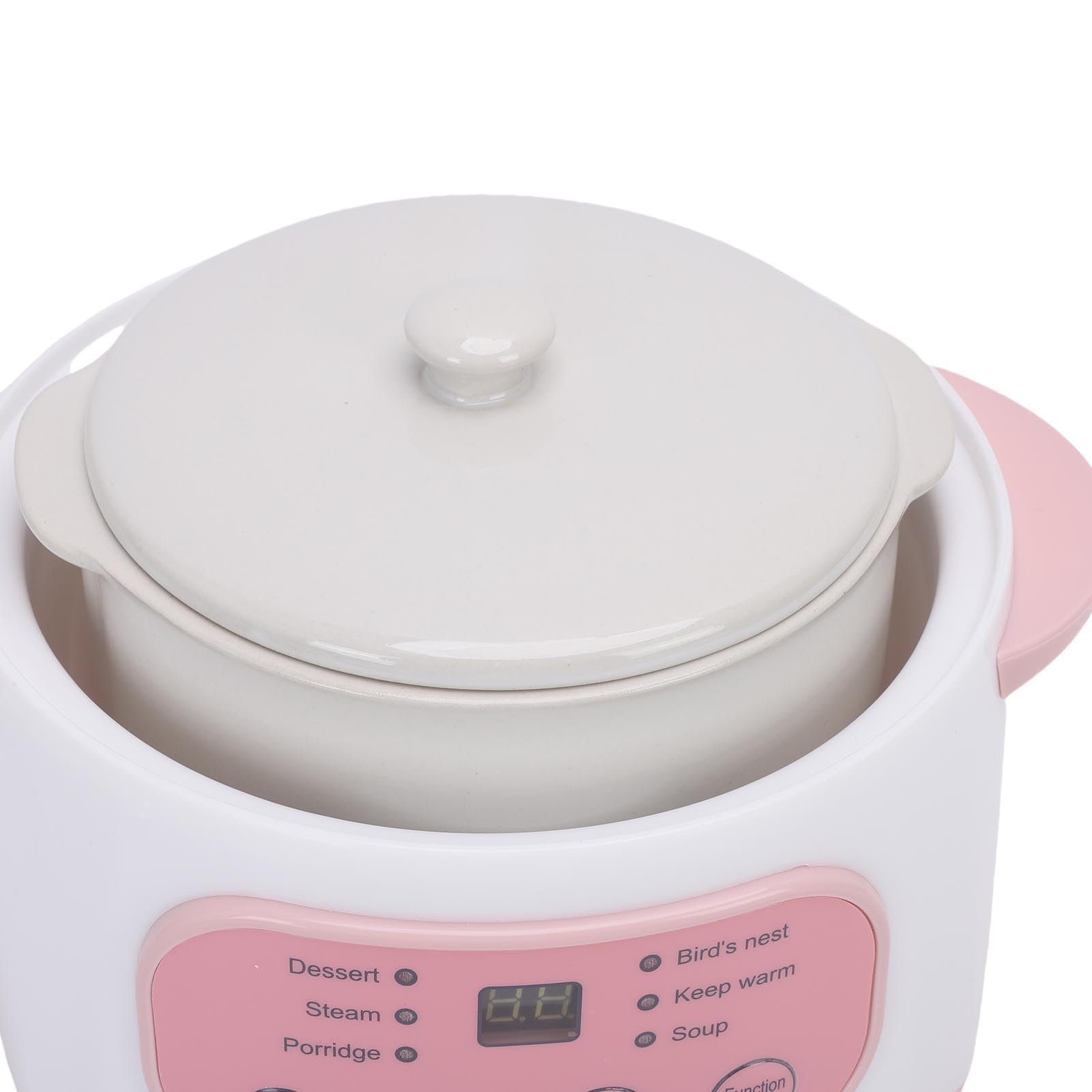 Pentola Elettrica per Zuppa di Porridge in Ceramica da 1 Litro, Ideale per la Preparazione Rapida e dei Pasti per Piccole Famiglie (Spina europea 220V)