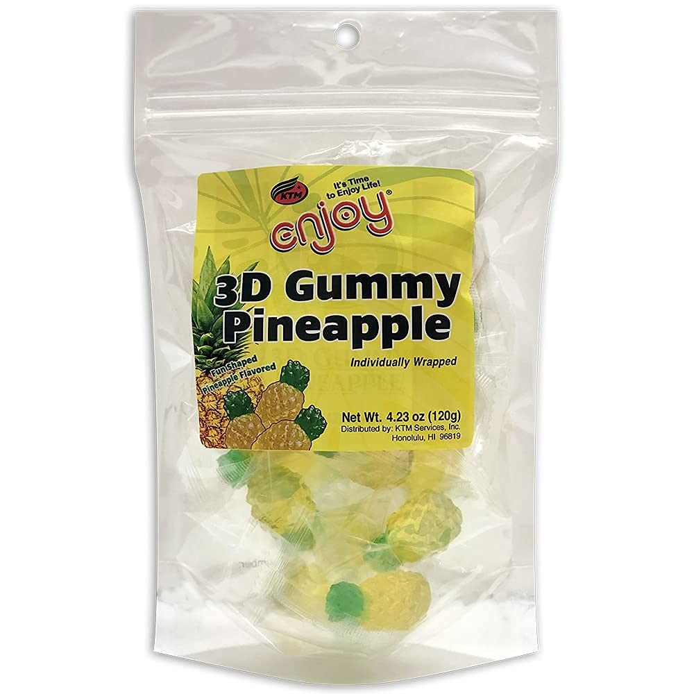 Amazon.com : Enjoy 3D Gummy Pineapple (4.23 oz) : Grocery