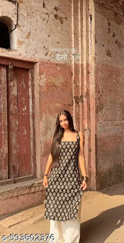 Image of Womens Rayon Sleeveless Square Neck Kurti Lightweight Ethnic Tunic for Summer Stylish Printed Kurta for Casual, Office