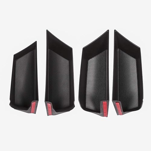 Miniatura 2 de YIWANG 4 unids para Toyota Land Cruiser Prado FJ150 150 2010-2018 Caja de almacenamiento de puerta de coche de plástico Accesorios de bandeja de