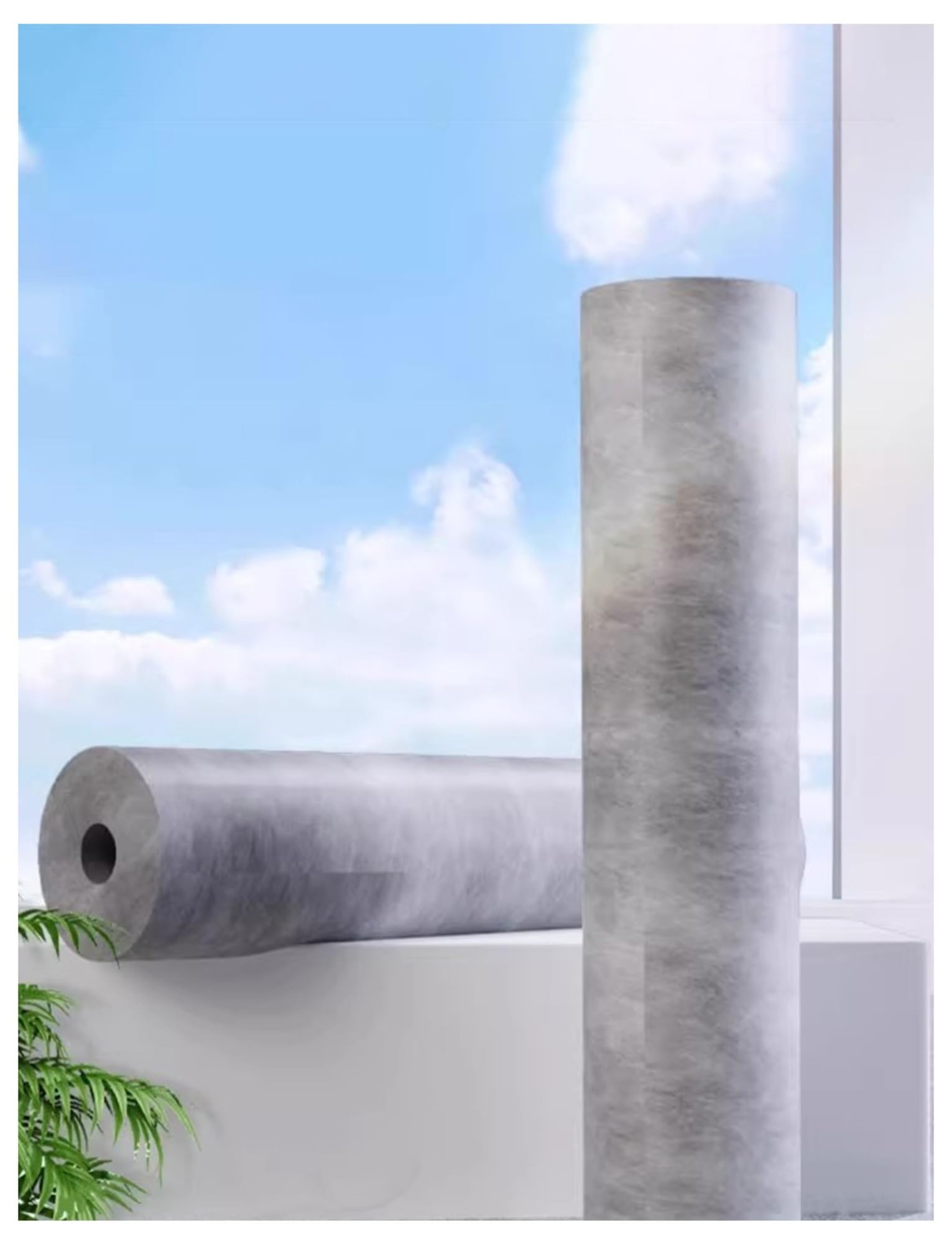 Lámina impermeable Membrana de desacoplamiento de paredes y pisos Membrana de barrera de vapor Material de polietileno flexible(10㎡)