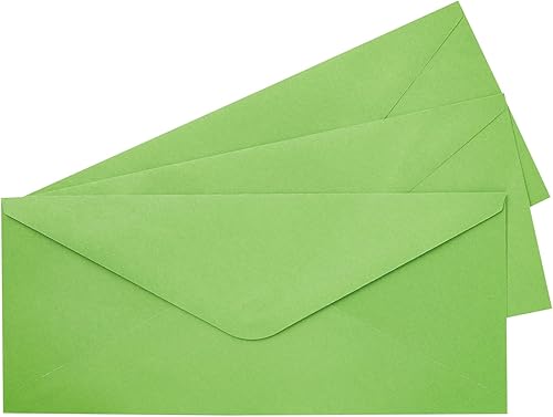 Miniatura 9 de Sustainable Greetings Sobres de negocios – Paquete de 200 sobres #10, verde, sello engomado, sobres de colores en tamaño carta para invitaciones,