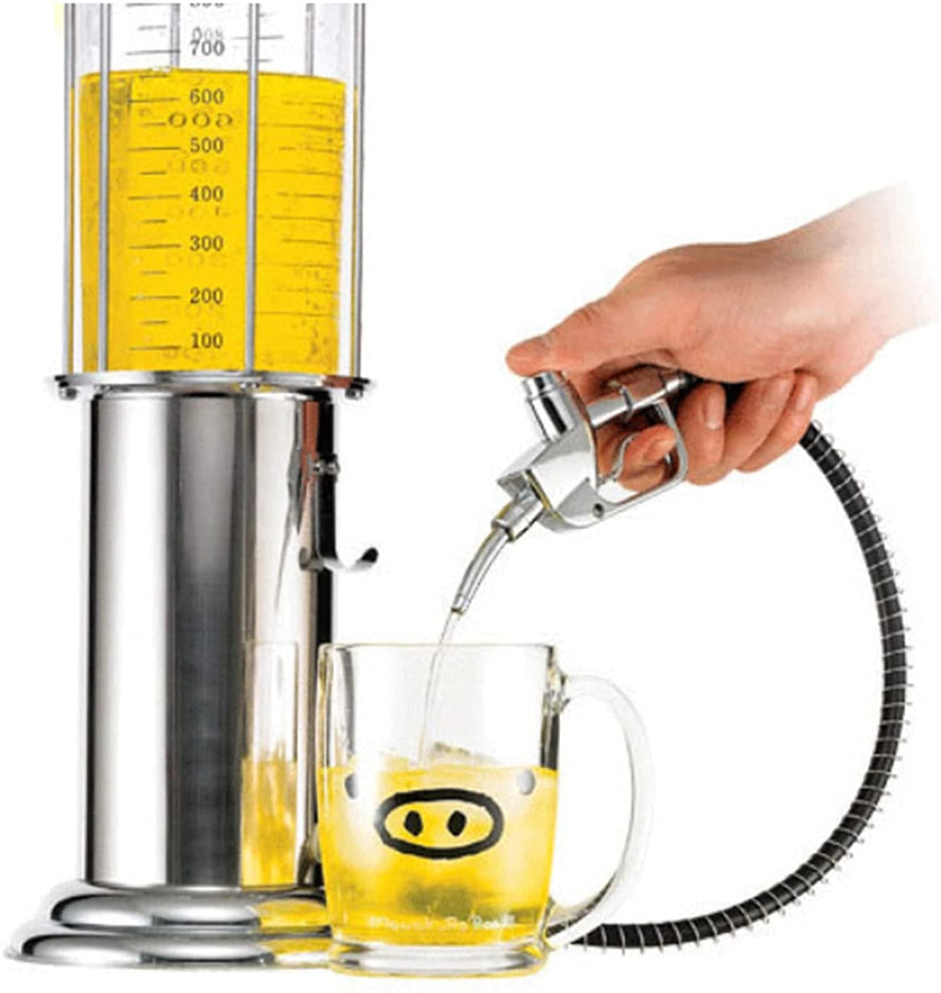 MU Bier Turm, Bier Kass Dispenser 900Ml Getränk Spender Bierwein Spirituosen Lagerung Für Bar Party Drink Self-Service Maschine
