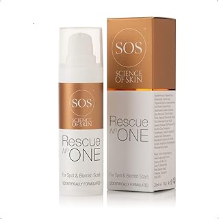 Science of Skin Rescue No. One Acne/Rosacea Scar Cream - Acne Scar Treatment For The Face - Vegan/Cruelty Free Acne Scar, Spot Cream for Treatment, Healing while Reducing Redness