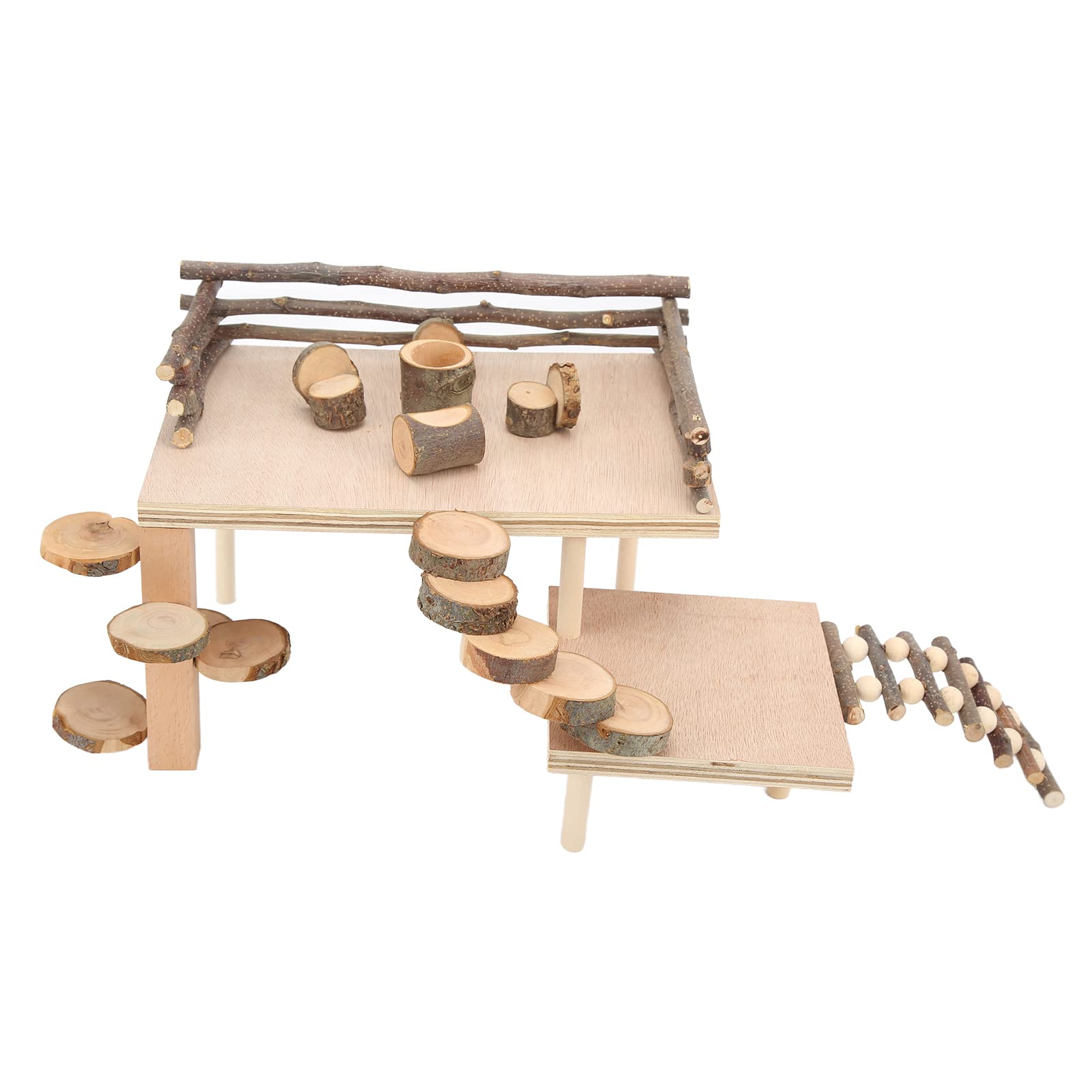 Juguetes de escalada de hámster de madera, juego de actividades para hámster, plataforma de escalada versátil para mascotas pequeñas, ideal para mejorar la actividad y el tiempo de juego