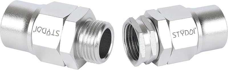 304 Stainless Steel 3/4-Inch Garden Hose Repair Fittings Kit, Heavy-Duty Male and Female 3/4" Barb Water Hose Replacement Ends Coupler, Lead-free Hose Mender Connector for 3/4" Garden Hose