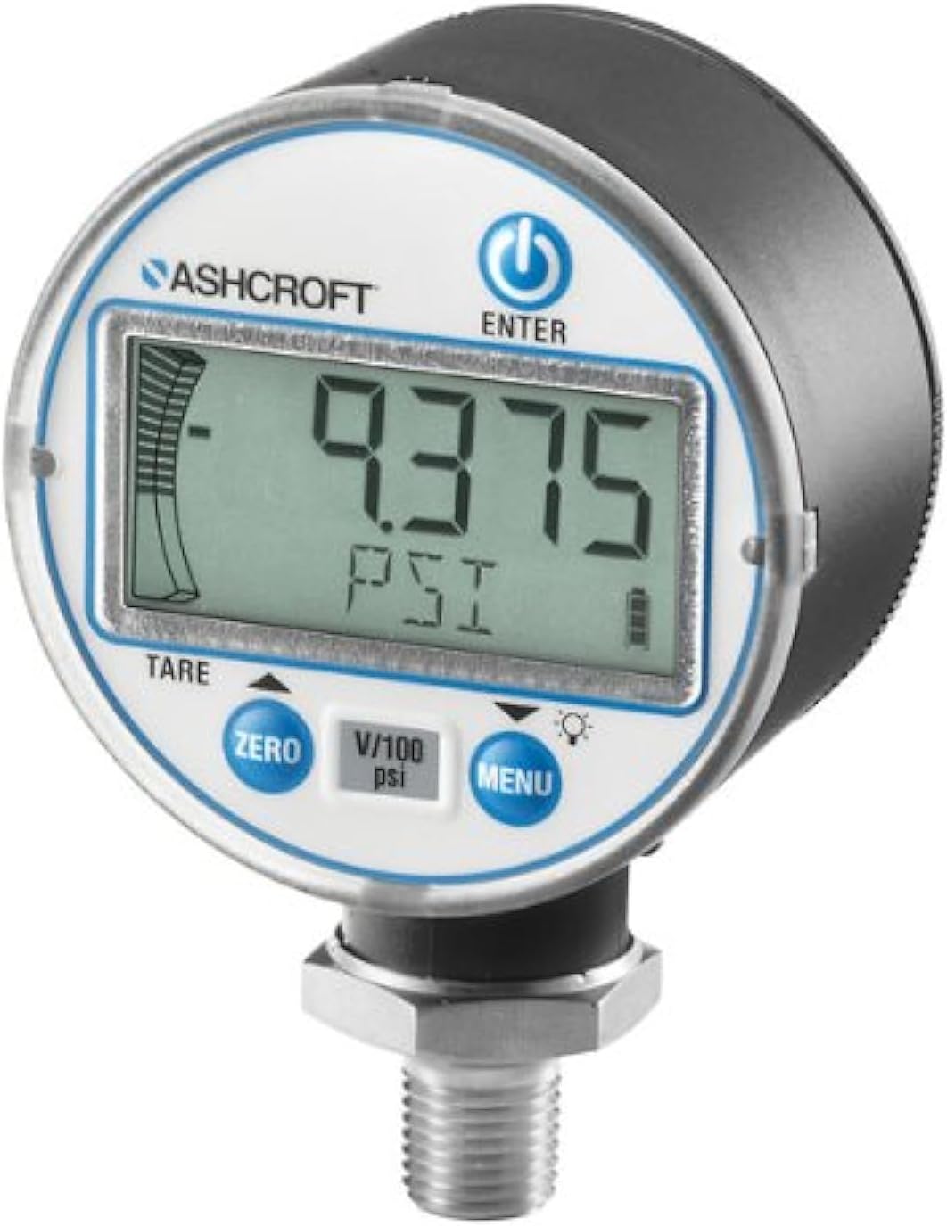 - Ashcroft Digital Pressure Gauge w/ Backlight, 0-10000 psi