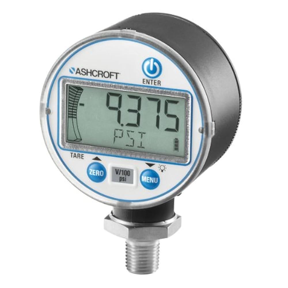 Ashcroft Digital Pressure Gauge w/ Backlight, 0-10000 psi