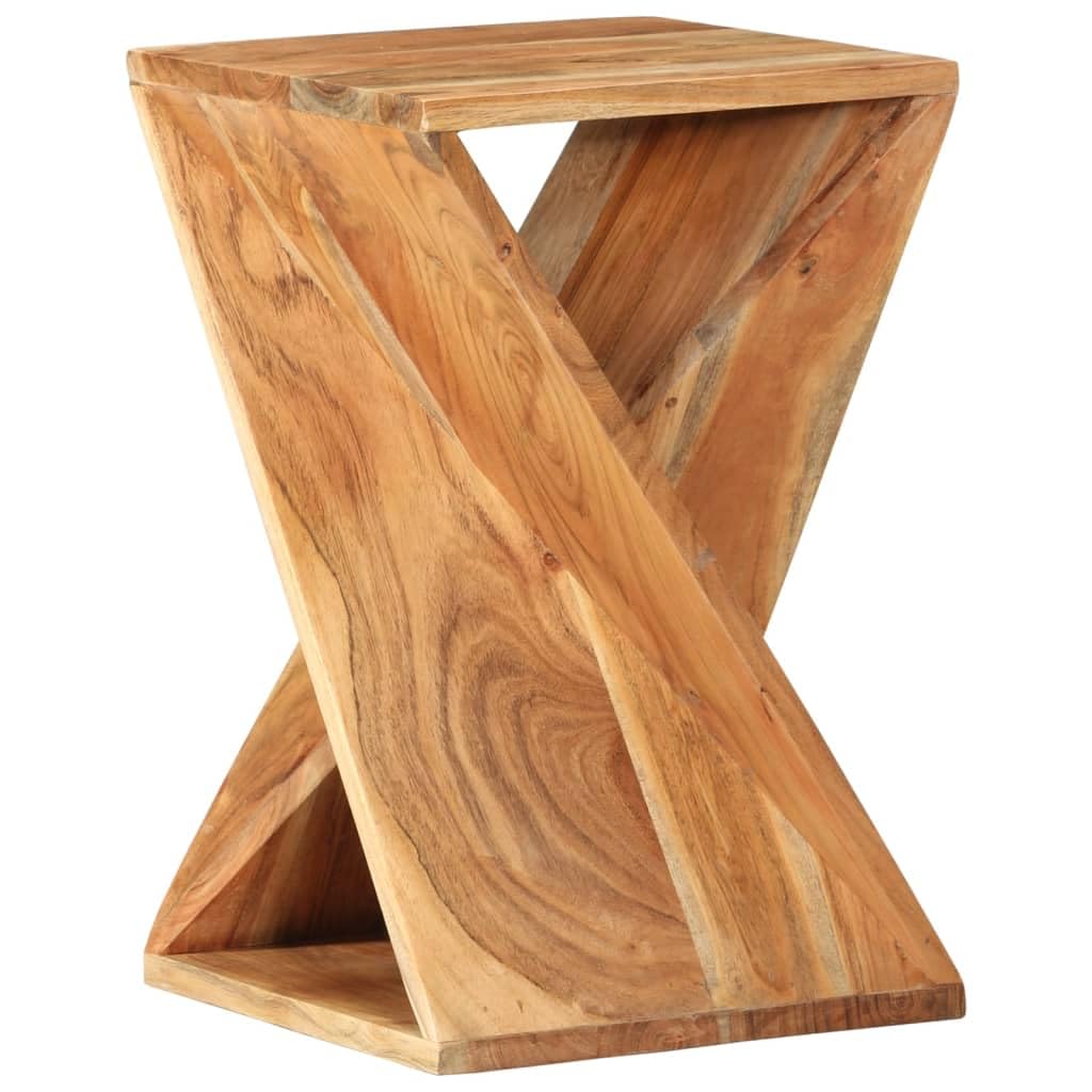 vidaXL Beistelltisch Hocker Nachttisch Wohnzimmertisch Telefonständer Sofatisch Kaffeetisch Telefontisch Teetisch 35x35x55 cm Massivholz Akazie