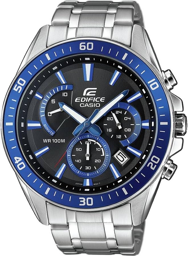 時計 CASIO EDIFICE Casio Edifice Men's Watch EFR-552D, Blue, One Size, Bracelet, Blue