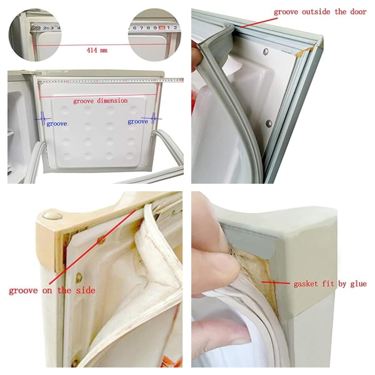 Guarnizioni Magnetica universali per Porta, Guarnizione Magnetica, Guarnizione in Gomma da avvitare in Frigorifero e congelatore