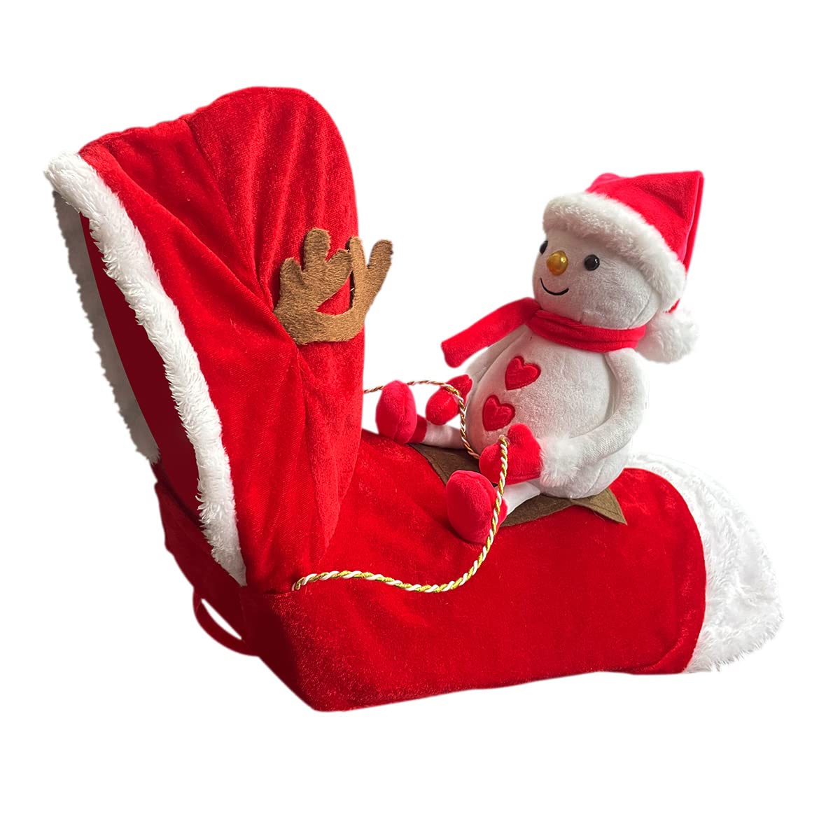 BT Bear Santa Christmas Dog Costumes,Santa Claus Riding Pet Cosplay Costumes Party Dressing up Dog Outfit for Medium Dogs Large Dogs(L,Red) - Image 2