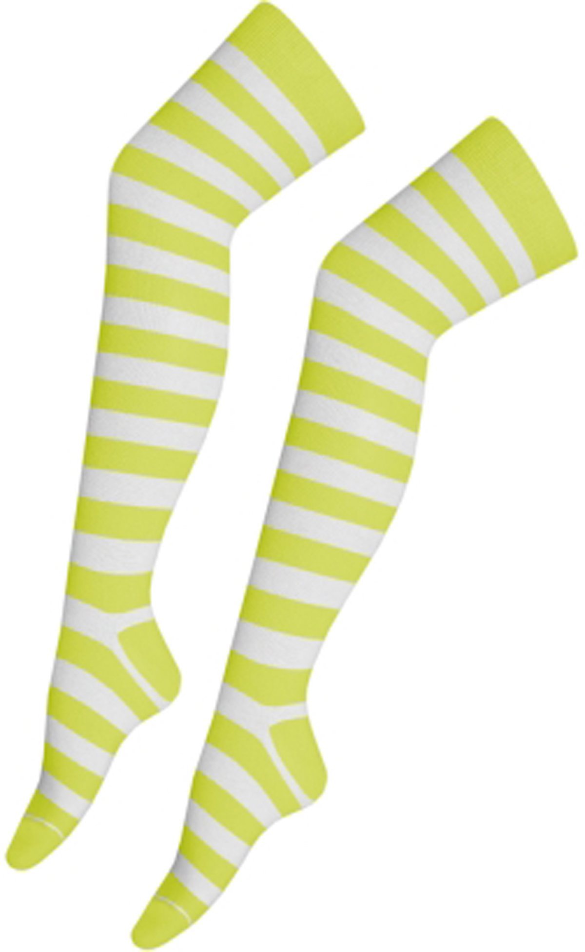 CRAZY CHICK Calcetines altos con rayas en la rodilla para mujer, calcetines de muslo altos para niñas y niños, talla 4-6
